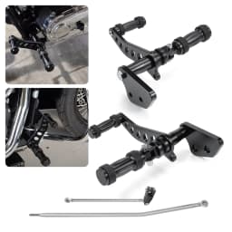Motorcycle Forward Control Foot Peg Lever Rod Fit for Harley Dyna Street Bob  Low Rider  Super Glide  Fat Bob