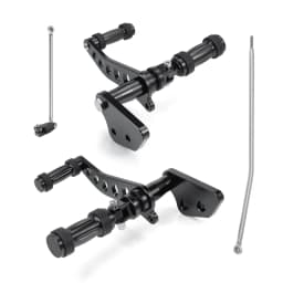 Motorcycle Forward Control Foot Peg Lever Rod Fit for Harley Dyna Street Bob  Low Rider  Super Glide  Fat Bob