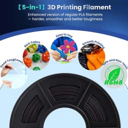 JAYO PLA Plus 3D Printer Filament 1.75MM PLA + Filament 1.1KG/Roll Neatly Wound 3D Printing Filament High Toughness 363 Meters