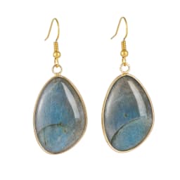 Labradorite Stone Earrings for Women Natural Stone Charm Dangle Earrings for Girls Jewelry for Birthday Party Gift DropShipping
