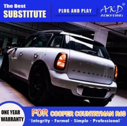 AKD Tail Lamp for MINI Cooper Countryman R60 LED Tail Light 2010-2016 R60 Rear Fog Brake Turn Signal Automotive Accessories