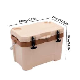 Insulated Ice Chest Insulated Chest Cooler For Outdoor 26L Impact-Resistant Travel Cooler Box For Camping Outdoor Self-Driving