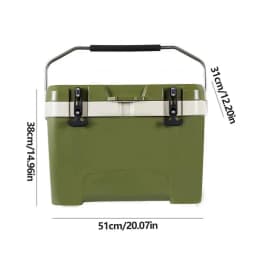 Insulated Ice Chest Insulated Chest Cooler For Outdoor 26L Impact-Resistant Travel Cooler Box For Camping Outdoor Self-Driving