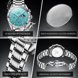 OLEVS Original Luxury Brand Watch Men 2024 NEW Multifunctional Chronograph Waterproof Luminous Trend Men's Wristwatches