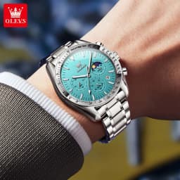 OLEVS Original Luxury Brand Watch Men 2024 NEW Multifunctional Chronograph Waterproof Luminous Trend Men's Wristwatches
