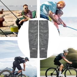 Cooling Arm Sleeves For Men Protective Ice Silk Cooling Sleeves Sun Protection Breathable Fabric Arm Guards For Outdoor Sports
