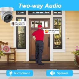 8MP ColorVu PTZ IP Camera 5X Zoom Hybrid Light 2-way Audio SD Card Slot Network CCTV Camera Hikvision Compatible