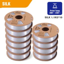 JAYO PLA/PETG/ABS/PLA PLUS/PLAMeta/PLAMATTE Filament 3D Print 1.75mm 10 Rolls 100% No Bubble FDM 3D Printer Materials DIY Gift