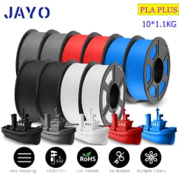 JAYO PLA/PETG/ABS/PLA PLUS/PLAMeta/PLAMATTE Filament 3D Print 1.75mm 10 Rolls 100% No Bubble FDM 3D Printer Materials DIY Gift
