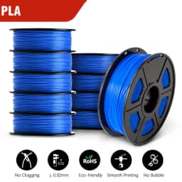 JAYO PLA/PETG/ABS/PLA PLUS/PLAMeta/PLAMATTE Filament 3D Print 1.75mm 10 Rolls 100% No Bubble FDM 3D Printer Materials DIY Gift