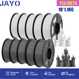 JAYO PLA/PETG/ABS/PLA PLUS/PLAMeta/PLAMATTE Filament 3D Print 1.75mm 10 Rolls 100% No Bubble FDM 3D Printer Materials DIY Gift