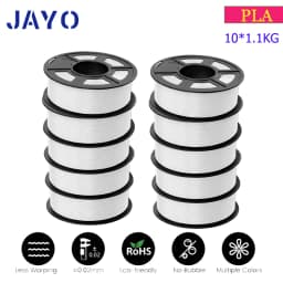 JAYO PLA/PETG/ABS/PLA PLUS/PLAMeta/PLAMATTE Filament 3D Print 1.75mm 10 Rolls 100% No Bubble FDM 3D Printer Materials DIY Gift