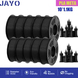 JAYO PLA/PETG/ABS/PLA PLUS/PLAMeta/PLAMATTE Filament 3D Print 1.75mm 10 Rolls 100% No Bubble FDM 3D Printer Materials DIY Gift