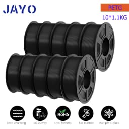 JAYO PLA/PETG/ABS/PLA PLUS/PLAMeta/PLAMATTE Filament 3D Print 1.75mm 10 Rolls 100% No Bubble FDM 3D Printer Materials DIY Gift