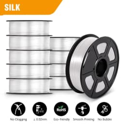JAYO PLA/PETG/ABS/PLA PLUS/PLAMeta/PLAMATTE Filament 3D Print 1.75mm 10 Rolls 100% No Bubble FDM 3D Printer Materials DIY Gift