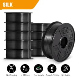 JAYO PLA/PETG/ABS/PLA PLUS/PLAMeta/PLAMATTE Filament 3D Print 1.75mm 10 Rolls 100% No Bubble FDM 3D Printer Materials DIY Gift