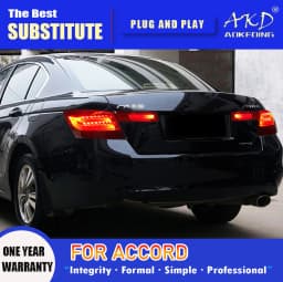 AKD Tail Lamp for Honda Accord LED Tail Light 2008-2012 Accord Rear Fog Brake Turn Signal Automotive Accessories