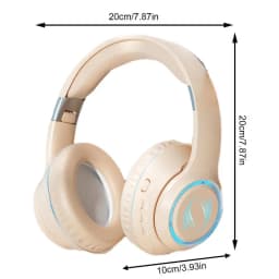 Noise Isolating Wireless Headphones Ergonomic Build-In Microphone Powerful Bass Stereo Earphones Noise Isolating Headset for Pc