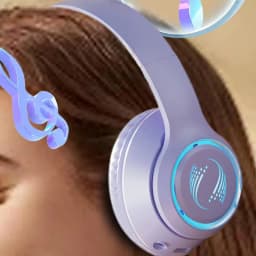 Noise Isolating Wireless Headphones Ergonomic Build-In Microphone Powerful Bass Stereo Earphones Noise Isolating Headset for Pc