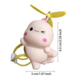 Cycle Handlebar Ornament Motorcycle Squeeze Lighted Doll For Electric Scooter Cute Scooter Handlebar Animal Doll For Cycle