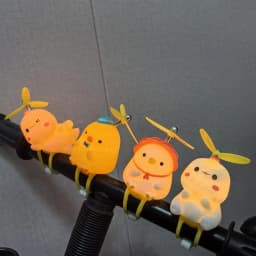 Cycle Handlebar Ornament Motorcycle Squeeze Lighted Doll For Electric Scooter Cute Scooter Handlebar Animal Doll For Cycle