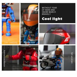 Transforming Motorcycle Doll Boy Toys Motorcycle Model 3D Q Version Collectible Figurines Motorcycle Rider Transformation Toy