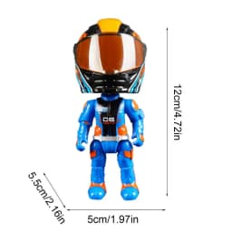 Transforming Motorcycle Doll Boy Toys Motorcycle Model 3D Q Version Collectible Figurines Motorcycle Rider Transformation Toy