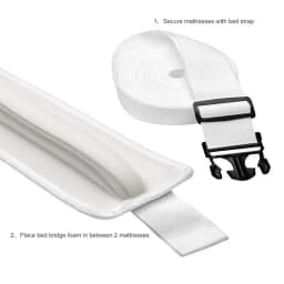 Bed Bridge Twin To King Converter Kit Adjustable Mattress Bed Gap Filler Mattress Connecting Band Accessories