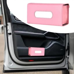 Car Visor Tissue Holder Sun Visor Buckle Mount Artificial Leather Napkin Holder Soft Napkin Box Car Interior Tissue Storage Case