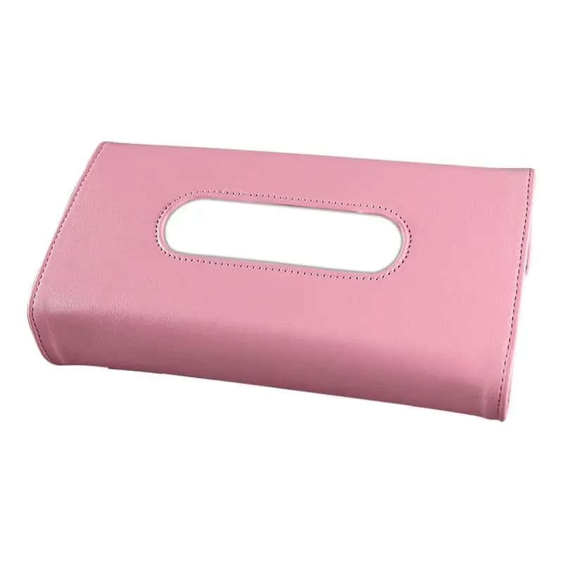 Car Visor Tissue Holder Sun Visor Buckle Mount Artificial Leather Napkin Holder Soft Napkin Box Car Interior Tissue Storage Case