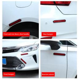 2pcs Oval Reflector Sticker Car Truck Safety Car Night Reflective Warning Plate Sticker Auto Truck Motorcycle Safety