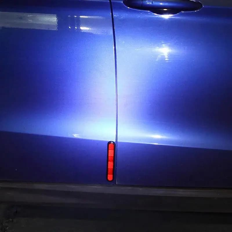 2pcs Oval Reflector Sticker Car Truck Safety Car Night Reflective Warning Plate Sticker Auto Truck Motorcycle Safety