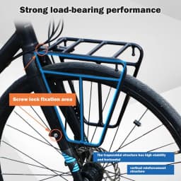Mountain Road Bike Front Cargo Rack Bicycle Front Fork Luggage Bracket Adjustable Bike Side Mount Bag Stand Cycling Accessories