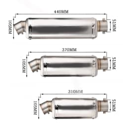 Motorcycle Exhaust Muffler Mid Pipe For Honda CB400X/400R/500X 2018-2020 500F/CBR400/500R 2016-2020 With DB Killer Slip On