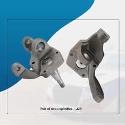 RH+LH 2.5" Drop Spindle For VW BUG 1966-1977 Ball Joint Drum Brake