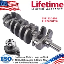 Carbole Crankshaft 71RZ62GF00 For 2010-2014 Hyundai Genesis Coupe Sonata Kia Optima 2.0L