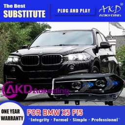 AKD Head Lamp for BMW X5 F15 LED Headlight 2013-2018 Headlights F15 F85 DRL Turn Signal High Beam Angel Eye Projector