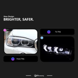 AKD Head Lamp for BMW X5 F15 LED Headlight 2013-2018 Headlights F15 F85 DRL Turn Signal High Beam Angel Eye Projector