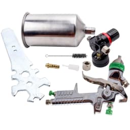 1L Spray Gun 2.5mm Auto Paint Gravity Feed Gauge Nozzle Silver Quality New High volume low pressure (HVLP) system