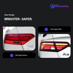 Tail Lamp For Car Audi A5 2013-2016 A5 Tail Lights Led Fog Lights DRL Day Running Light Tuning Car Accessories
