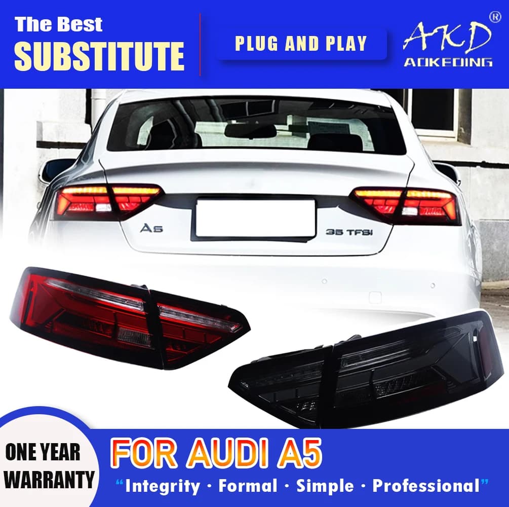 Tail Lamp For Car Audi A5 2013-2016 A5 Tail Lights Led Fog Lights DRL Day Running Light Tuning Car Accessories