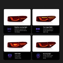 Tail Lamp For Car Audi A5 2008-2016 A5 Tail Lights Led Fog Lights DRL Day Running Light Tuning Car Accessories