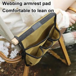 Beach Chair Armrest Bag Double-Layer Camping Armrest Storage Bag Organizer Portable Beach Chair Side Bag Lawn Chair Cup Holder