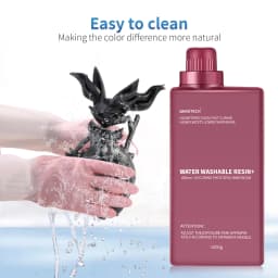 Geeetech 3D Printing Resin Water Washable 405 Low Odor High Precision Fast Curing for LCD 3D Printer Photopolymer Standard Resin