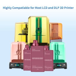 Geeetech 3D Printing Resin Water Washable 405 Low Odor High Precision Fast Curing for LCD 3D Printer Photopolymer Standard Resin