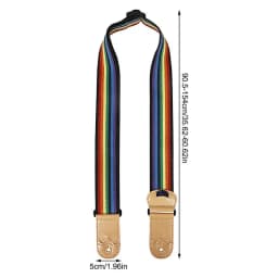 Electric Guitar Strap Rainbow Wide Guitar Straps Pick Holders Included Wide Colorful Guitar Strap Fits Ukulele Electric &