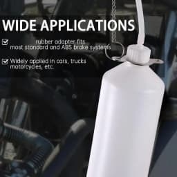 Brake System Bleeding Tools 1 Person Brake Bleeder Kit Bleeder Bottle High Strength Tube Rubber Connector for Car Motorcycle Atv