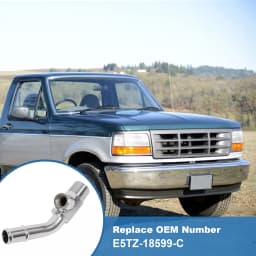 For Ford Hot Water Radiator Coolant Temp Sensor Elbow Connector Tube E5TZ18599C