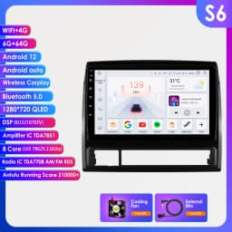 Car Radio Android for Toyota Tacoma 2 HILUX 2005 -2015 Android Auto Stereo CarPlay Multimedia Player 7862 Intelligent Audio GPS