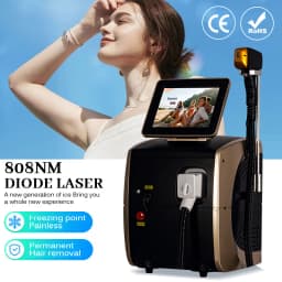 40 Million Shots Professional Diode Laser Hair Removal Machine Painless Ice Titanium Diode Triple Wave Epilator Women